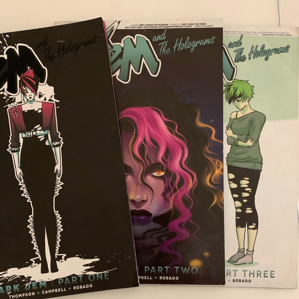Jem & the Holograms comics pt 1,2,& 3 bundle